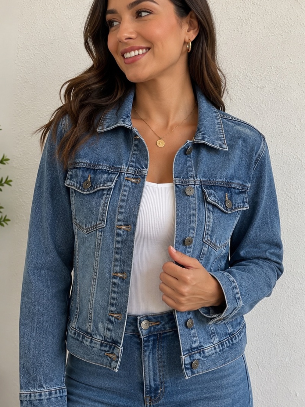 PAIGE‎ Medium Blue Denim Jean Jacket XS